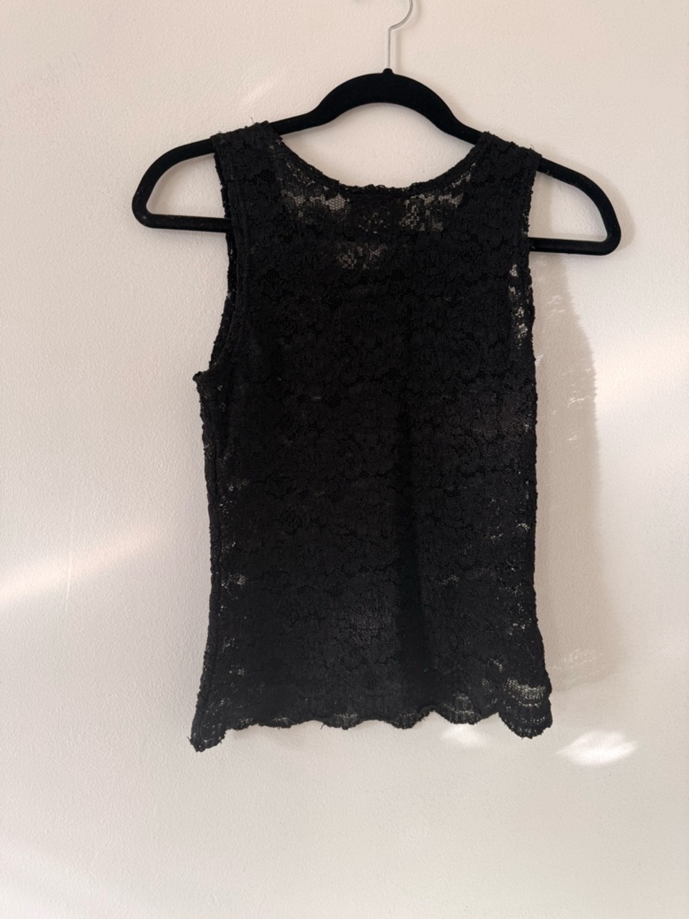 Victoria's Secret Black Lace Tank Top - Picture 3 of 4